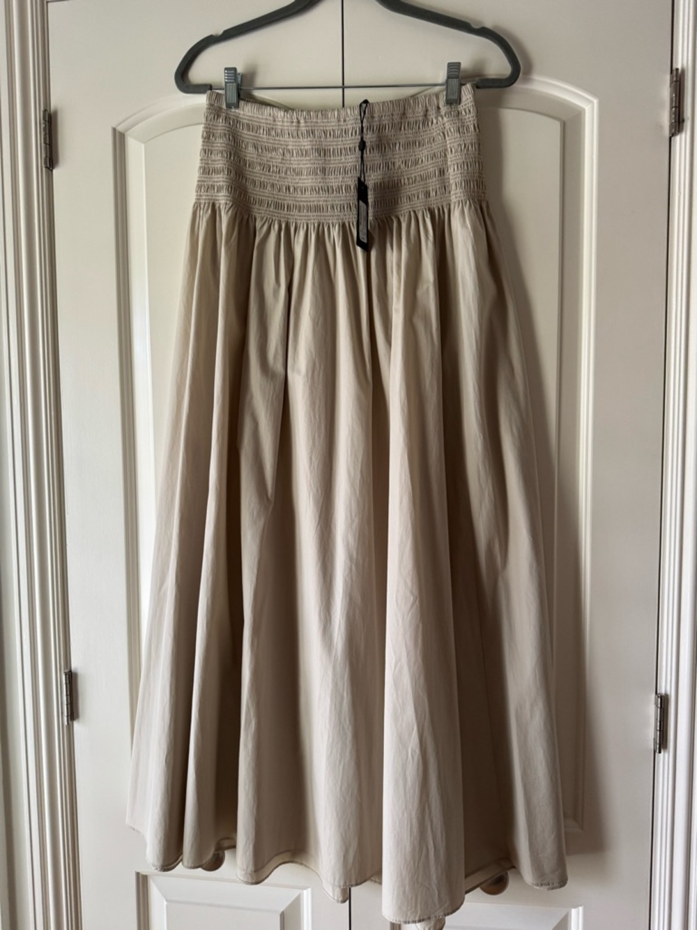 Rag & Bone Alicia Smocked-Waist poplin Maxi Skirt Size M NWT - Picture 7 of 7